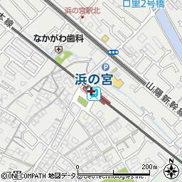 兵庫県加古川市周辺の地図