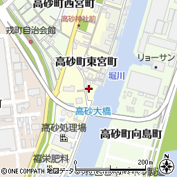 兵庫県高砂市高砂町東宮町148周辺の地図