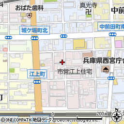 兵庫県西宮市江上町4-24周辺の地図