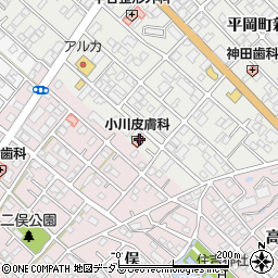小川皮膚科医院周辺の地図