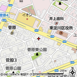 菅原ライゼボックス周辺の地図