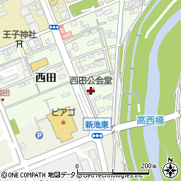 静岡県袋井市西田37周辺の地図