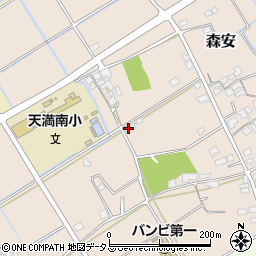 兵庫県加古郡稲美町森安106周辺の地図
