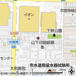 タカキベーカリー関西工場周辺の地図