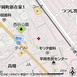 兵庫県加古川市平岡町西谷163周辺の地図