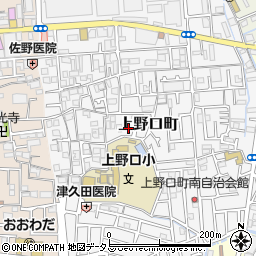 大阪府門真市上野口町16周辺の地図