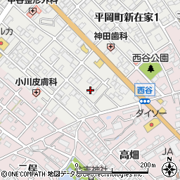 兵庫県加古川市平岡町新在家66-1周辺の地図