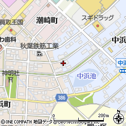 愛知県豊橋市中浜町23周辺の地図