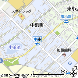 愛知県豊橋市中浜町83-3周辺の地図