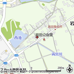 岡山県赤磐市岩田109周辺の地図