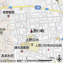 大阪府門真市上野口町16-19周辺の地図
