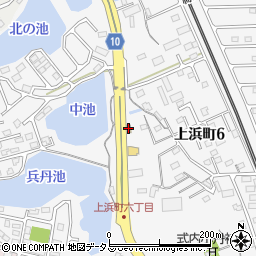 すき家津上浜町店周辺の地図