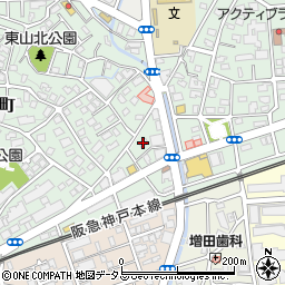 芦屋東山マンション周辺の地図