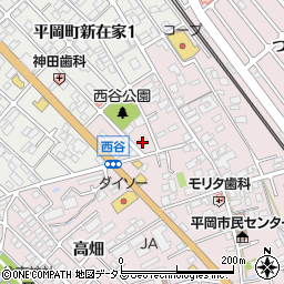 兵庫県加古川市平岡町西谷180周辺の地図