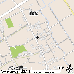 兵庫県加古郡稲美町森安423周辺の地図