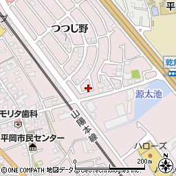 兵庫県加古川市平岡町つつじ野1-318周辺の地図
