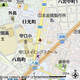 リパーク京阪北本通第２駐車場周辺の地図