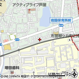 兵庫県芦屋市岩園町2-28周辺の地図