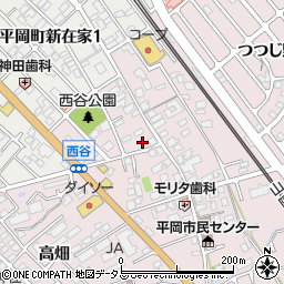 兵庫県加古川市平岡町西谷164周辺の地図