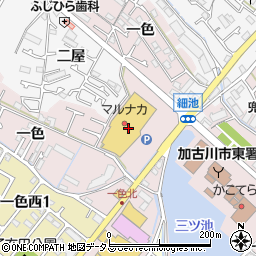 マルナカ加古川店周辺の地図