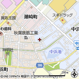 愛知県豊橋市中浜町19周辺の地図