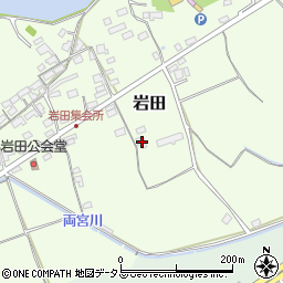 岡山県赤磐市岩田287周辺の地図