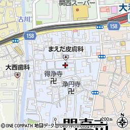大阪府門真市常盤町12-6周辺の地図