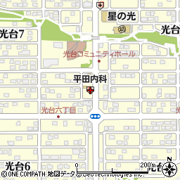 平田内科医院周辺の地図
