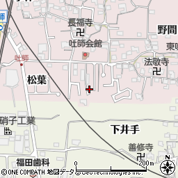 京都府木津川市吐師松葉38周辺の地図