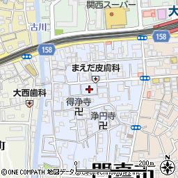大阪府門真市常盤町12周辺の地図