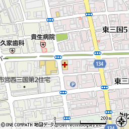 サンドラッグ東三国店周辺の地図