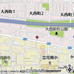 兵庫県尼崎市大西町2丁目1周辺の地図