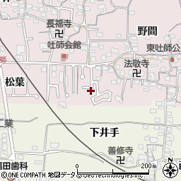 京都府木津川市吐師松葉43-8周辺の地図