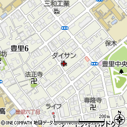 大三実業株式会社　豊里工場周辺の地図