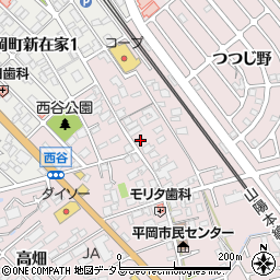 兵庫県加古川市平岡町西谷98周辺の地図