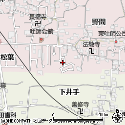 京都府木津川市吐師松葉43-7周辺の地図