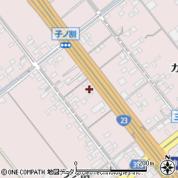 愛知県豊橋市神野新田町ワノ割21周辺の地図