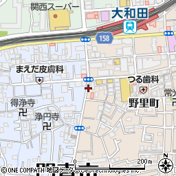 リパーク京阪大和田駅南駐車場周辺の地図