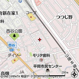 兵庫県加古川市平岡町西谷100周辺の地図