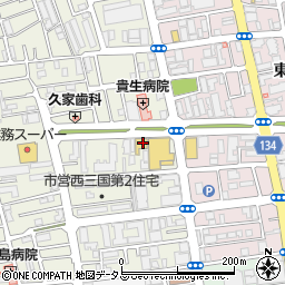 サンドラッグ西三国店周辺の地図