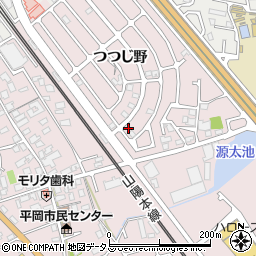 兵庫県加古川市平岡町つつじ野1-340周辺の地図