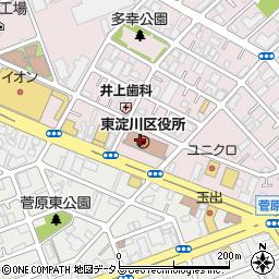 ファミリー・サポート・センター東淀川支部周辺の地図