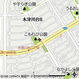 木津川台9号公園(こもれび公園)周辺の地図