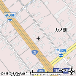 愛知県豊橋市神野新田町ワノ割95周辺の地図
