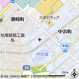 愛知県豊橋市中浜町27周辺の地図
