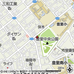 豊里連合会館周辺の地図