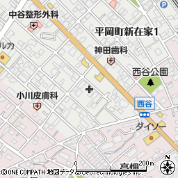 兵庫県加古川市平岡町新在家69-1周辺の地図