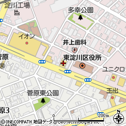 ＧＥＯ東淀川店周辺の地図