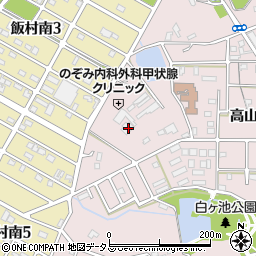 愛知県豊橋市飯村町高山10周辺の地図