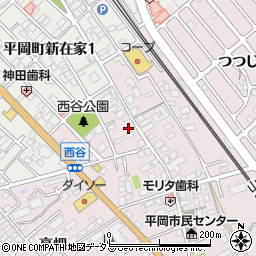 兵庫県加古川市平岡町西谷169周辺の地図